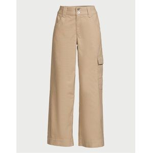 NWT  Women's Wide Leg Corduroy Cargo Pants, 30" Inseam size: 10